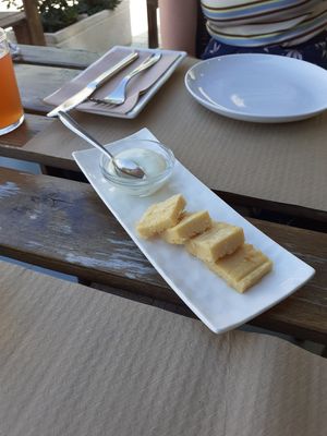 Chickpeas "Omlette" at BuenaVida Vegan in Tenerife