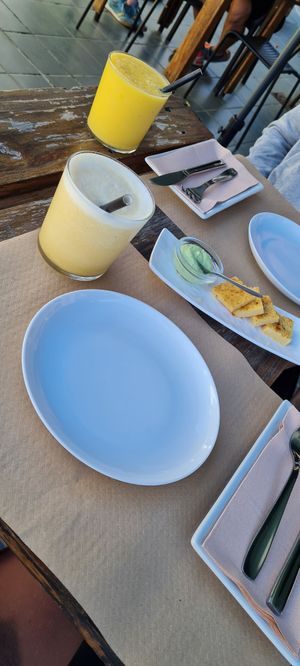 Vegan Omelette (was a free starter) at BuenaVida Vegan in Tenerife