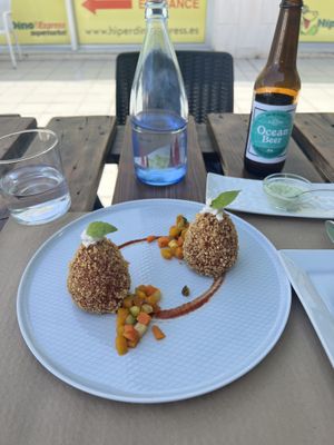 Arancini  at BuenaVida Vegan in Tenerife