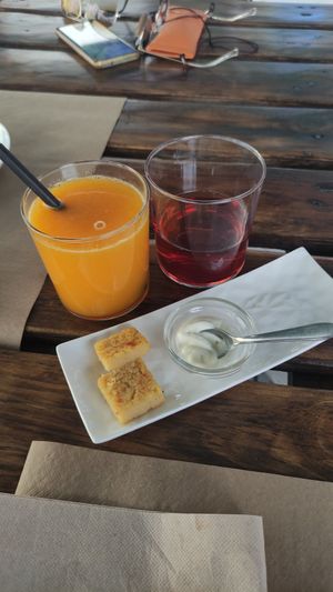 Starter, farinata at BuenaVida Vegan in Tenerife