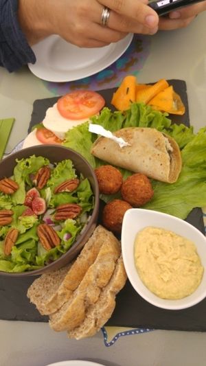 entree at BuenaVida Vegan in Tenerife