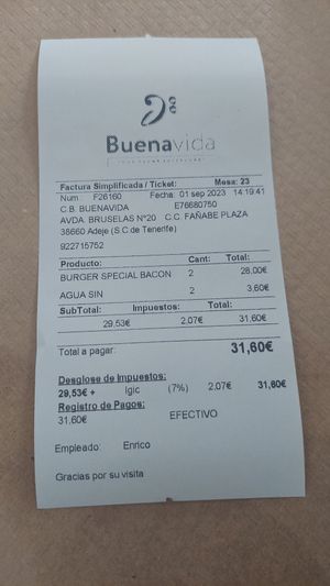  at BuenaVida Vegan in Tenerife