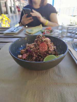 We visited BuenaVida two times on our holiday. Nice menu and well made and delicious food! Totally gets our recommendations! 😋🫶 at BuenaVida Vegan in Tenerife