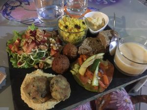 Tasting platter  at BuenaVida Vegan in Tenerife