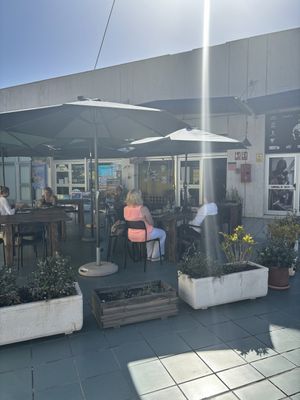 Outdoor eating area   at BuenaVida Vegan in Tenerife