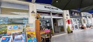 The restaurant is in the shopping center, on the upper floor. at BuenaVida Vegan in Tenerife