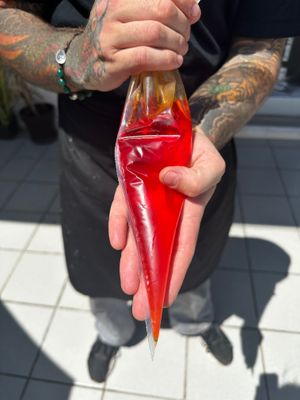 Nuestro aceite picante 😍 at BuenaVida Vegan in Tenerife