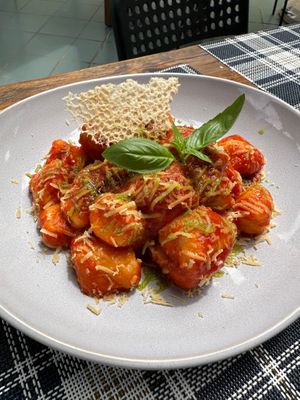 Gnocchi de la abuela 😍 at BuenaVida Vegan in Tenerife
