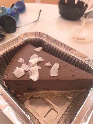 chocolate cheesecake  at BuenaVida Vegan in Tenerife