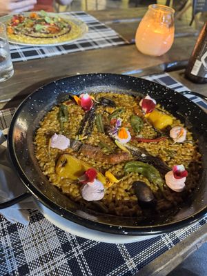 Paella  at BuenaVida Vegan in Tenerife