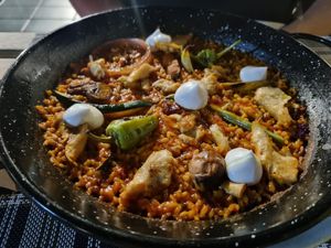 Vegan Paella - delicious 😋 at BuenaVida Vegan in Tenerife