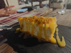 Cheesecake at BuenaVida Vegan in Tenerife