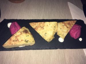 Tortilla  at BuenaVida Vegan in Tenerife