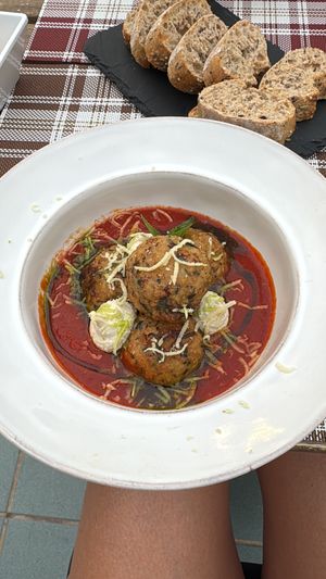 Polpette della nonna   at BuenaVida Vegan in Tenerife