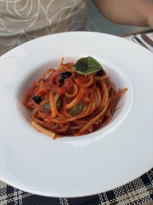 Linguine  at BuenaVida Vegan in Tenerife