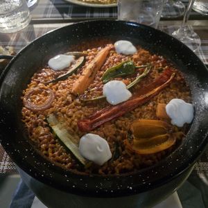 Paella at BuenaVida Vegan in Tenerife
