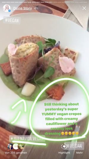 Vegan, savory Crêpe at BuenaVida Vegan in Tenerife