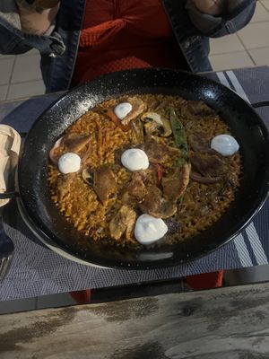 Paella.  at BuenaVida Vegan in Tenerife