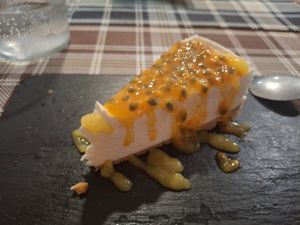 January 2026 - tropical cheesecake at BuenaVida Vegan in Tenerife