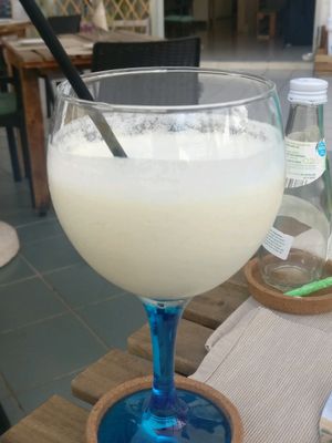 Pina colado at BuenaVida Vegan in Tenerife