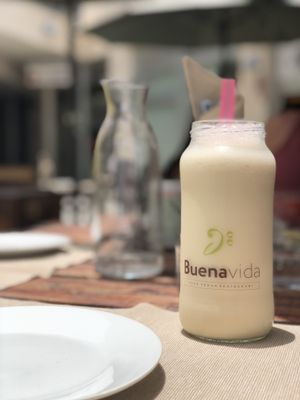 AMAZING Vanilla Milkshake at BuenaVida Vegan in Tenerife