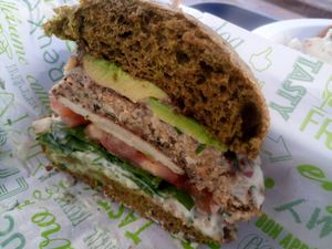 Green Sea yummy layers at BuenaVida Vegan in Tenerife