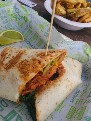 Mexican wrap at BuenaVida Vegan in Tenerife