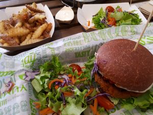 Vegan burger lovers- you gotta eat here! at BuenaVida Vegan in Tenerife
