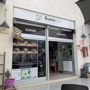 Buenavida has the menu outside  at BuenaVida Vegan in Tenerife