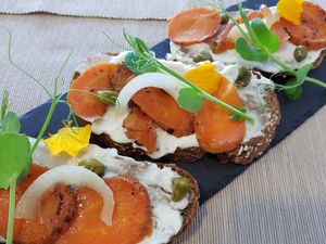 bruschette "North Sea Flavors" at BuenaVida Vegan in Tenerife