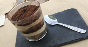 tiramisu at BuenaVida Vegan in Tenerife