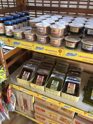 Items for sell at Dtrairatanrap ร้านอาหารเจ กวนอู in Chiang Mai