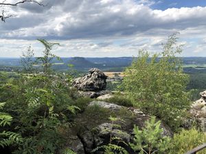 Aussicht at Berggaststatte Papststein in Gohrisch