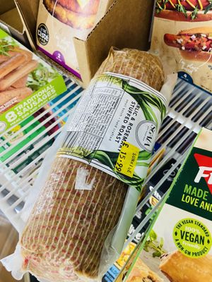 Alternative to Tofurky roast  at Sunrise Organics in Bournemouth