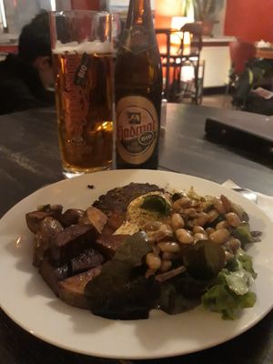 Plate of the day at Café Gagarin (free donation) at Cafe Gagarin in Vienna