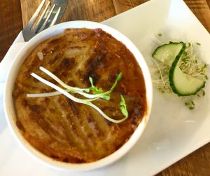 Cottage pie at The Dharma Hub in Frankston