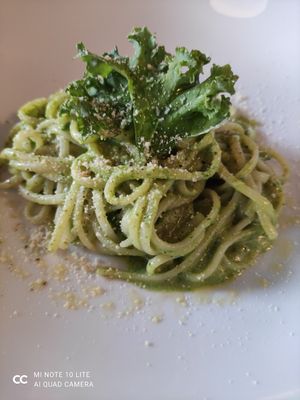 Gluten-free Genovese pasta at 8ablish in Tokyo