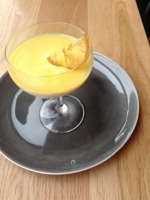 Lemon tiramisu for dessert. Of course, it's vegan! at 8ablish in Tokyo