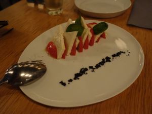 Marinated tofu, starter. at 8ablish in Tokyo