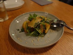 Fried potatoes with coriander at 8ablish in Tokyo