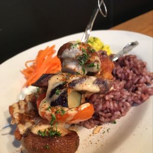 Lunch souvlaki  at 8ablish in Tokyo