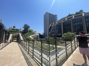 View from the cafe garden   at 8ablish in Tokyo