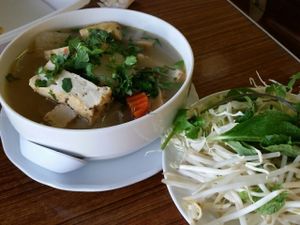 pho soup at Hand to Hand Vegetarian Food To Go in Westminster