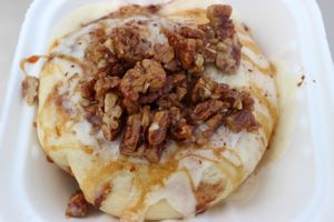 Praline cinnamon bun at Cinnaholic in Southlake