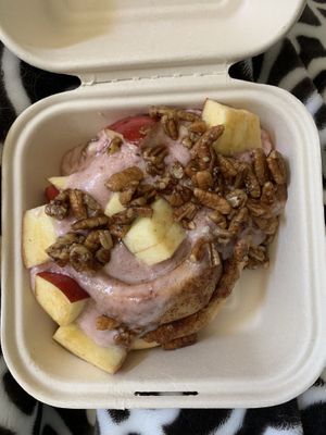 Raspberry icing  at Cinnaholic in Southlake