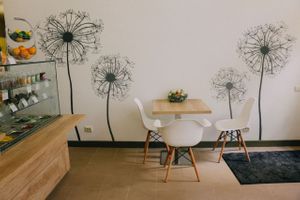 FRUTEVER Smoothie & Juice Bar * Healthy Snack & Dessert café: interior at Frutever in Riga