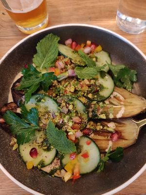 Eggplant at Le Potager de Charlotte in Paris