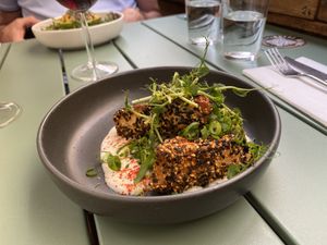 Sesame tofu at Le Potager de Charlotte in Paris