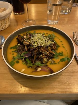 Chanterelle & Shitaki Lentils   at Le Potager de Charlotte in Paris