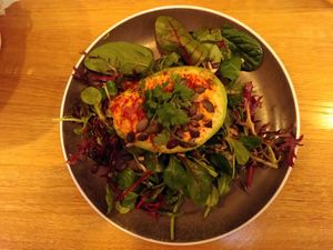 starter avocado egg style at Le Potager de Charlotte in Paris